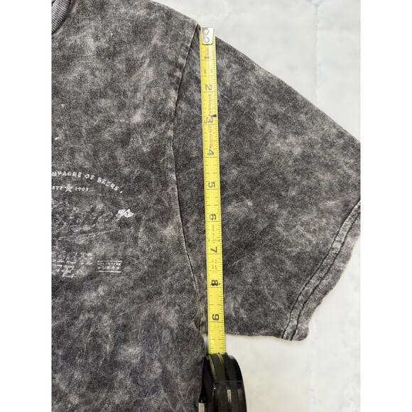 Mens Miller High Life Cropped T Shirt Grey Size Small - Picture 6 of 7